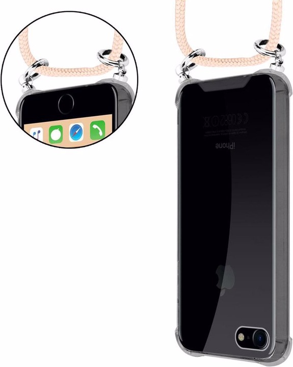 Produktbild Cadorabo TPU Handy Kette SILBER Cover