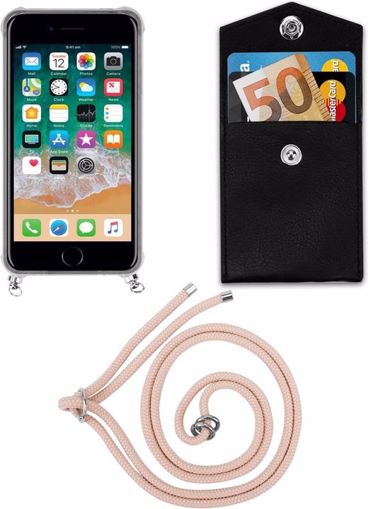 Produktbild Cadorabo TPU Handy Kette SILBER Cover