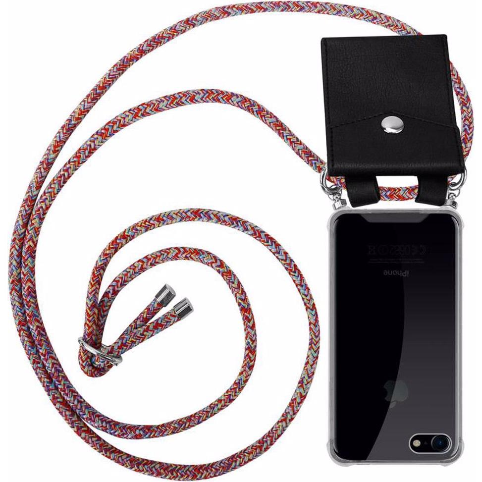 Cadorabo TPU Handy Kette SILBER Cover, Handykette, Rot