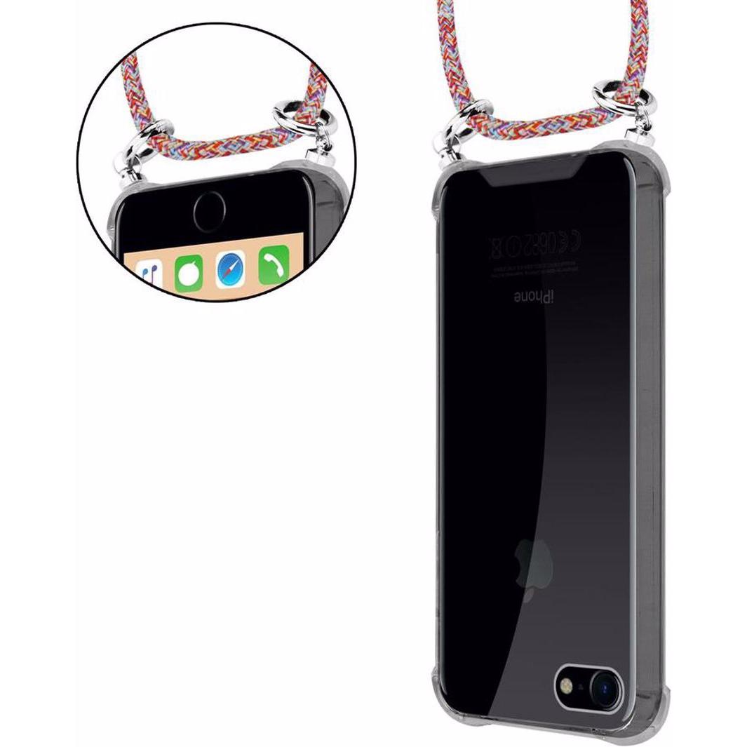 Thumbnail - Cadorabo TPU Handy Kette SILBER Cover, Handykette, Rot