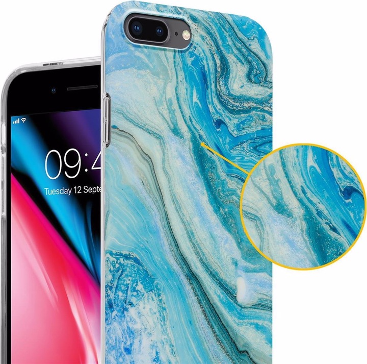 Produktbild Cadorabo IMD TPU Bunter Marmor Cover (Apple iPhone 7 Plus, Apple iPhone 7s Plus)