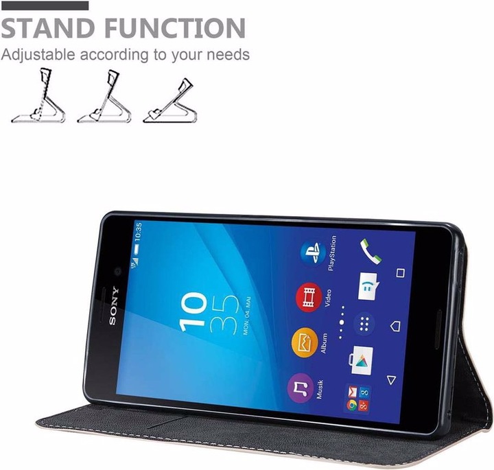 Actual product image Cadorabo Book X Wallet Cover (Sony Xperia M4 Aqua)
