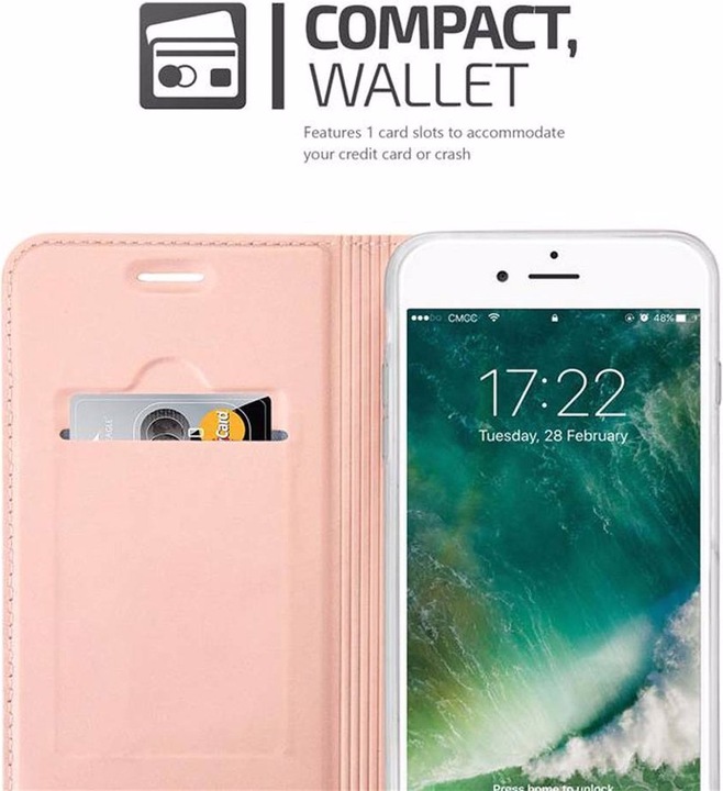 Actual product image Cadorabo Book Classy Style Cover (Apple iPhone 7 Plus, Apple iPhone 7s Plus)