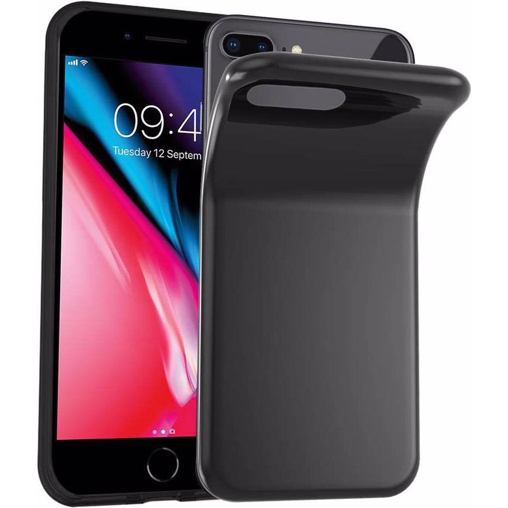 Cadorabo TPU Ultra Slim AIR Cover (Apple iPhone 7 Plus), Smartphone Hülle, Schwarz