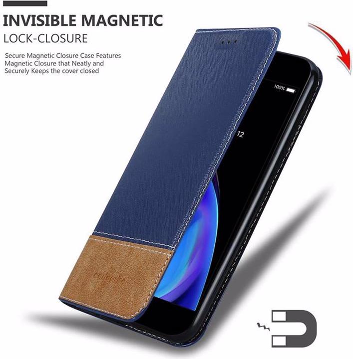 Actual product image Cadorabo Book X Wallet Cover (Apple iPhone 7s Plus, Apple iPhone 7 Plus)