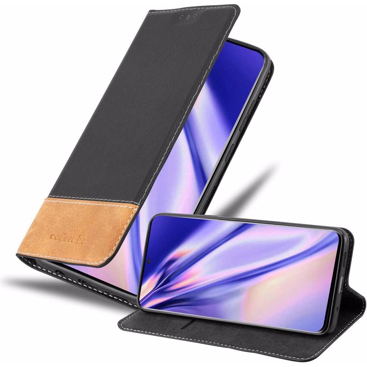 Cadorabo Book X-Wallet Cover (Samsung Galaxy S20+), Smartphone Hülle, Schwarz