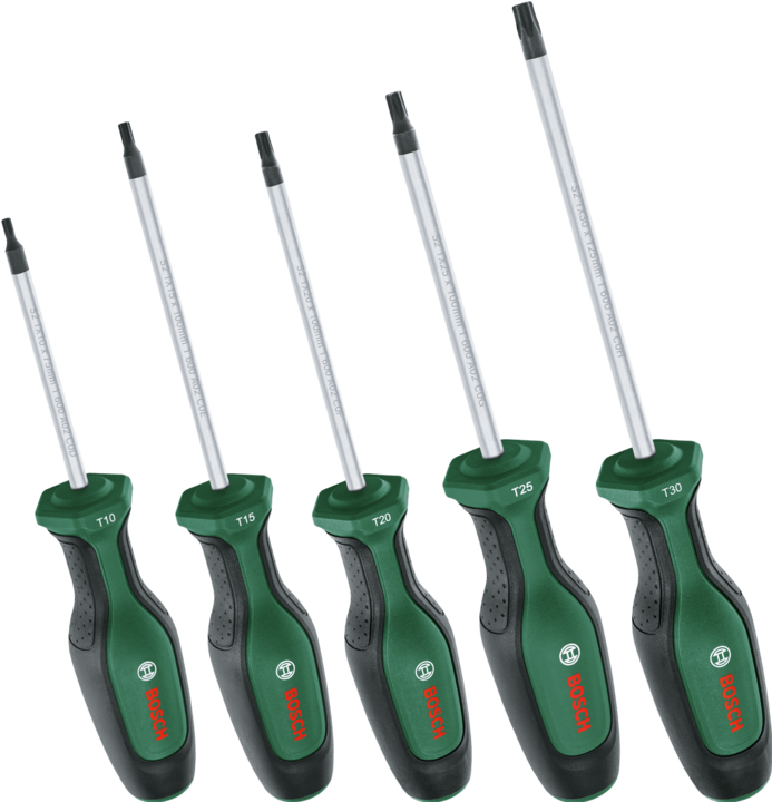 Actual product image Bosch Home & Garden Torx 5-piece screwdriver set (Pin-torx)