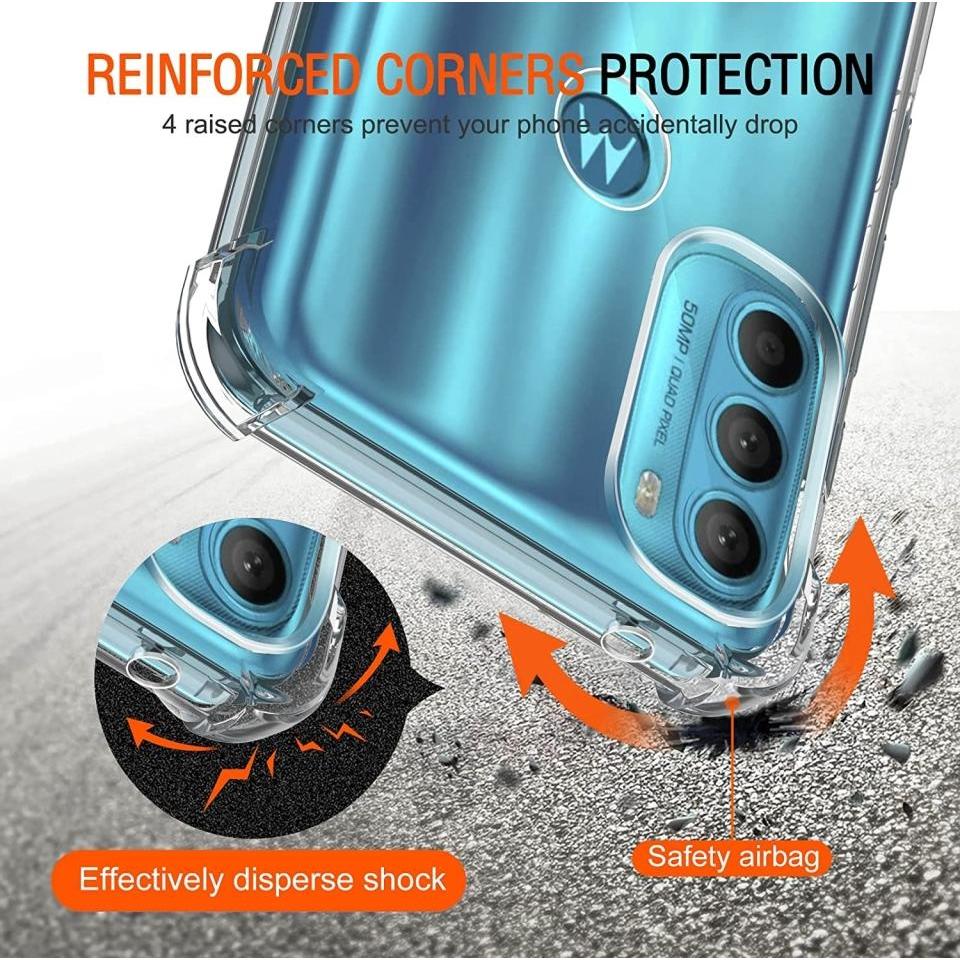 Thumbnail - Screenguard Motorola Moto G71 5G Hülle Crystal Soft Airbag Bumper (Motorola Moto G71 5G), Smartphone Hülle, Transparent