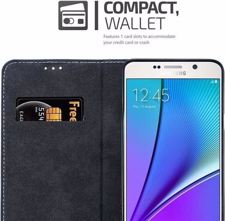 Actual product image Cadorabo Book X Wallet Cover (Samsung Galaxy Note 5)