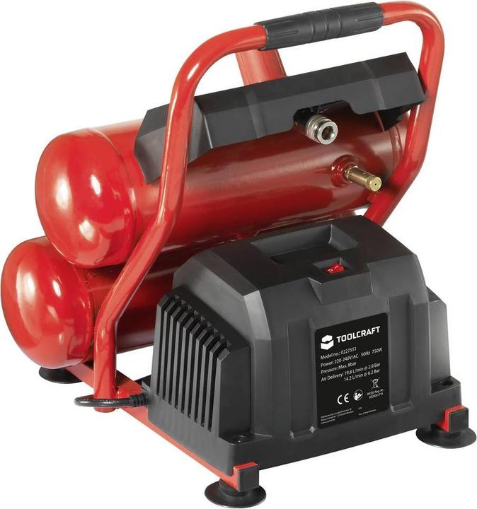 Actual product image Toolcraft Air compressor 7.5L 230V 8 bar (8 bar, 7.50 l)
