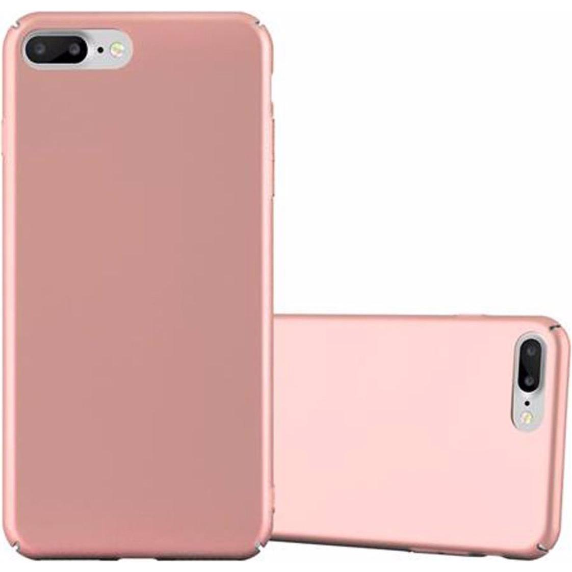 Cadorabo Hard Cover Matt Metall Cover (Apple iPhone 7 Plus, Apple iPhone 8 Plus), Smartphone Hülle, Rosa