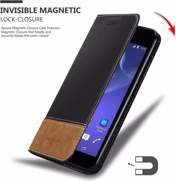 Produktbild Cadorabo Book X-Wallet Cover (Sony Xperia M2, Sony Xperia M2 Aqua)