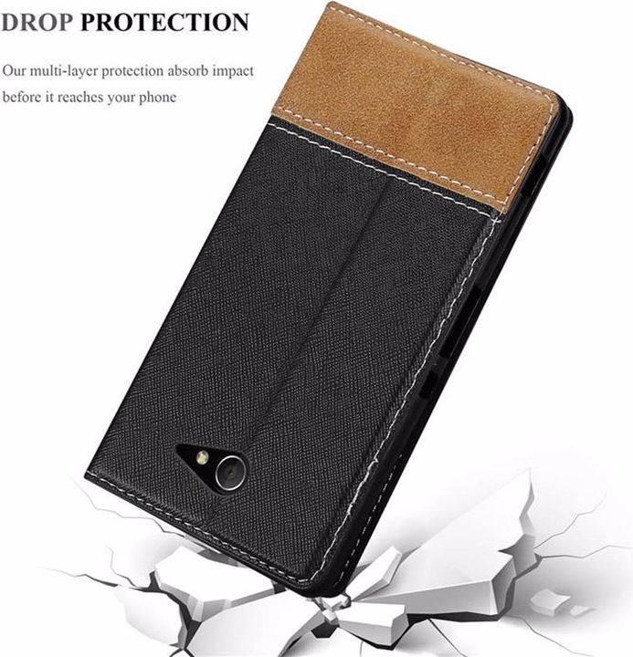 Productafbeelding Cadorabo Boek X Portemonnee Hoesje (Xperia M2, Xperia M2 Aqua)