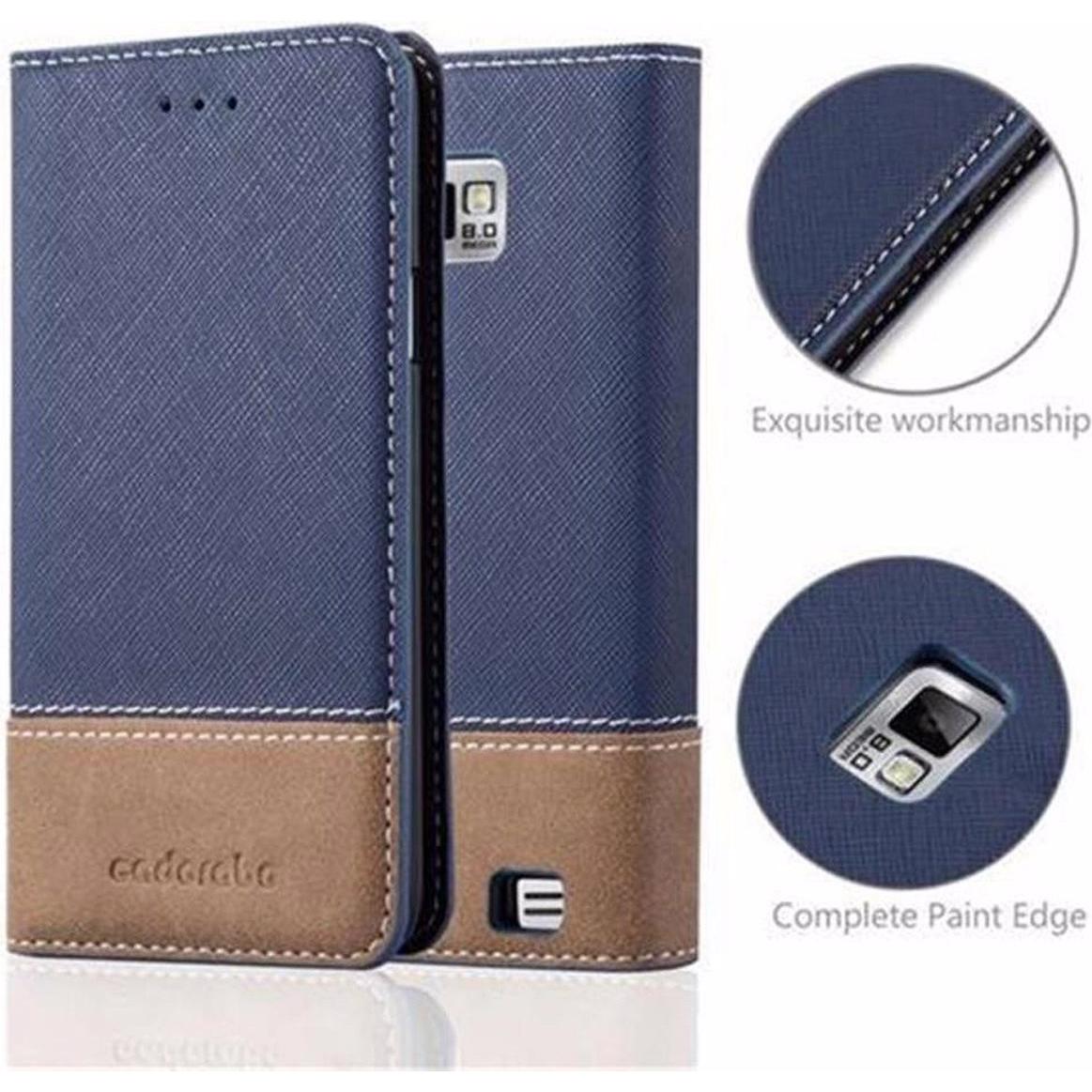 Thumbnail - Cadorabo Book X-Wallet Cover (Samsung Galaxy S2), Smartphone Hülle, Blau