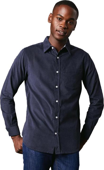 Actual product image Universal Textiles Mens Corduroy Long-Sleeved Shirt (XL)