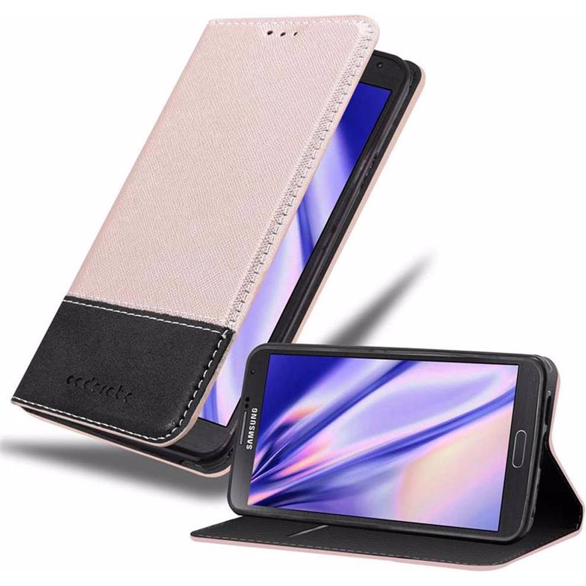 Cadorabo Book X-Wallet Cover (Samsung Galaxy Note 3), Smartphone Hülle, Rosa