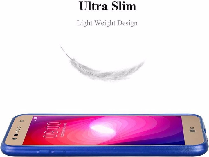 Actual product image Cadorabo TPU Matt Metallic Cover (LG X Power 2)