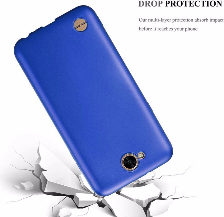 Actual product image Cadorabo TPU Matt Metallic Cover (LG X Power 2)