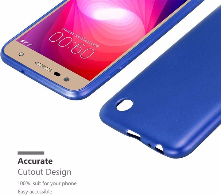 Actual product image Cadorabo TPU Matt Metallic Cover (LG X Power 2)