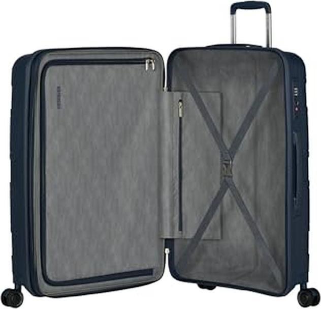Actual product image American Tourister Skymax Set of 3 Suitcases with Adjustable Pull Handle