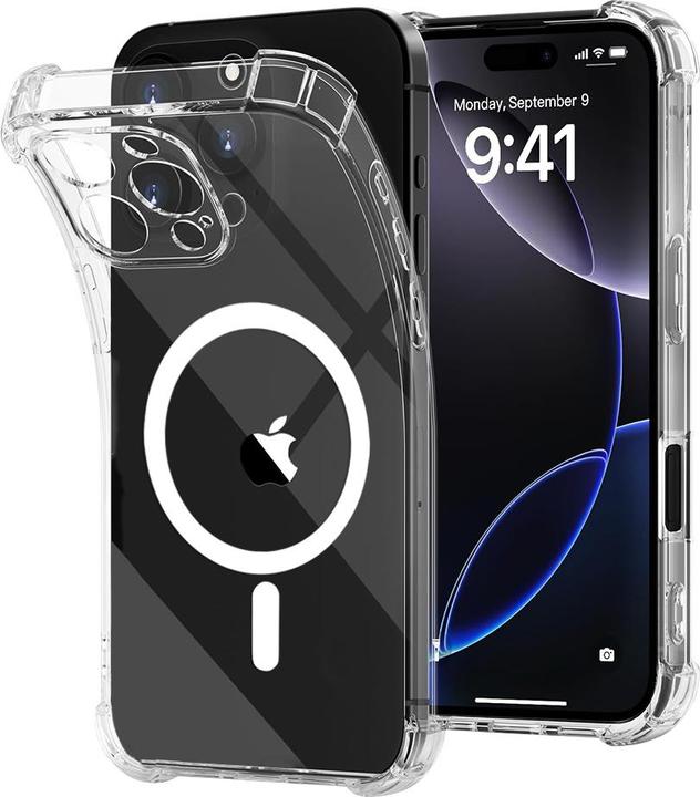 Actual product image Techsuit - Shockproof Clear Silicone MagSafe - iPhone 16 Pro Max - Clear (Apple iPhone 16 Pro Max)