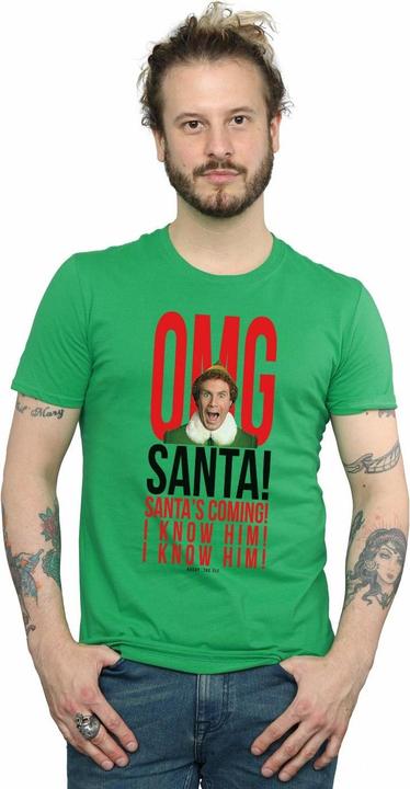 Produktbild Elf OMG Santa I Know Him TShirt (S)