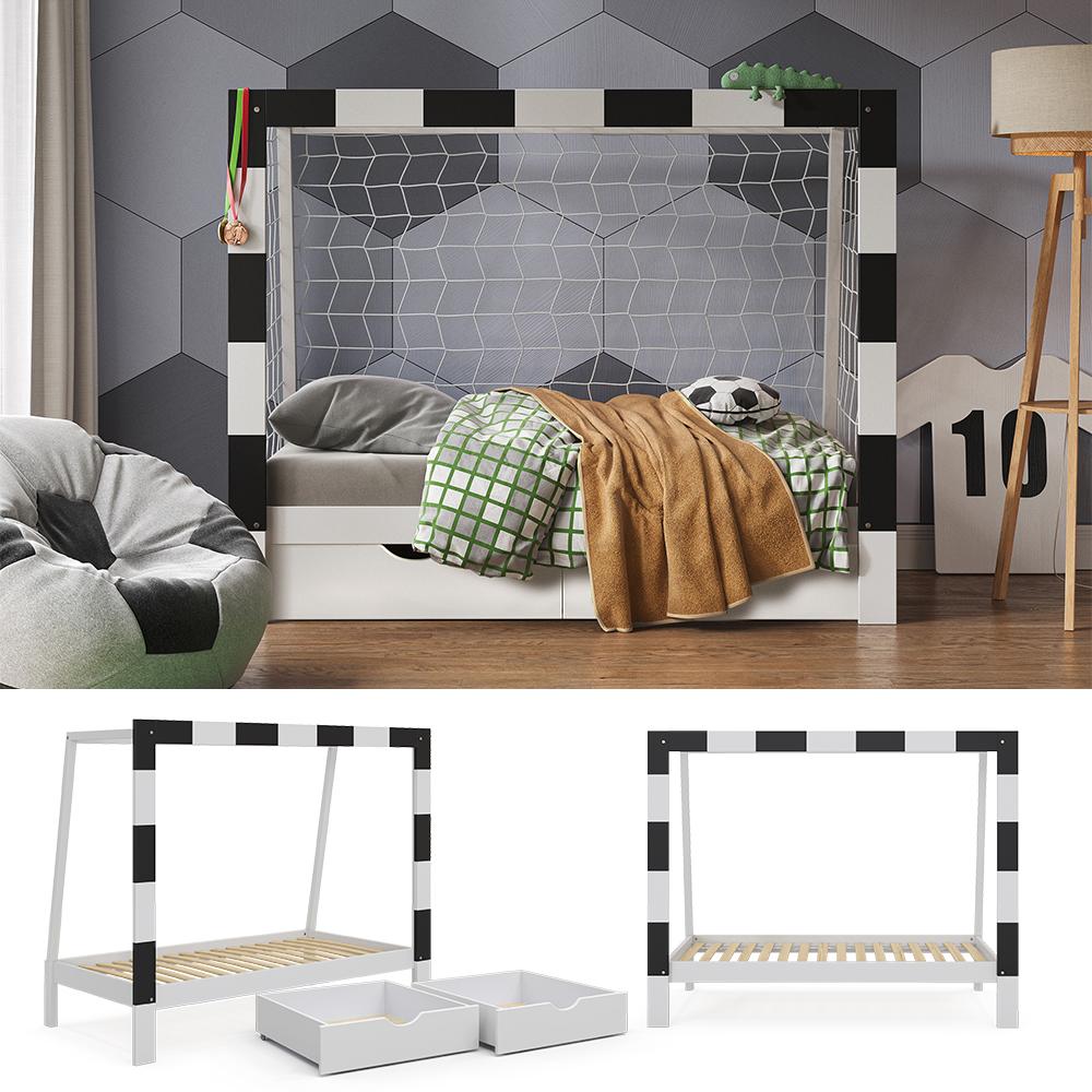 Thumbnail - VitaliSpa, Kinderbett, Fussballtor (80 x 160 cm)