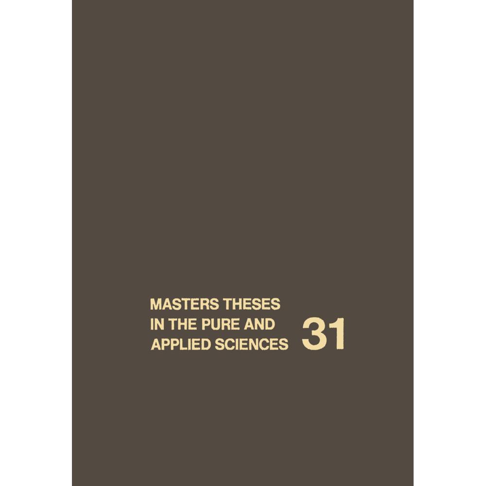 Masters Theses in the Pure and Applied Sciences, Fachbücher von Wade H. Shafer