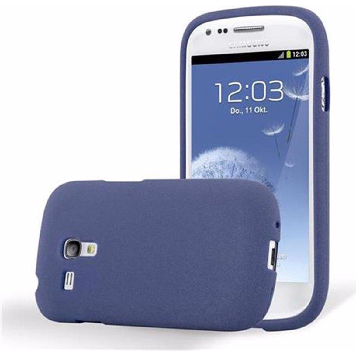 Cadorabo TPU Frosted Cover (Samsung Galaxy S3 Mini), Smartphone Hülle, Blau