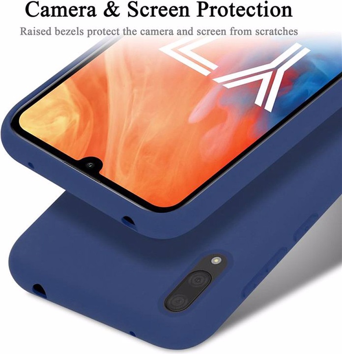 Actual product image Cadorabo TPU Liquid Silicone Case Cover (Huawei Y7 Prime (2019), Huawei Y7 (2019))