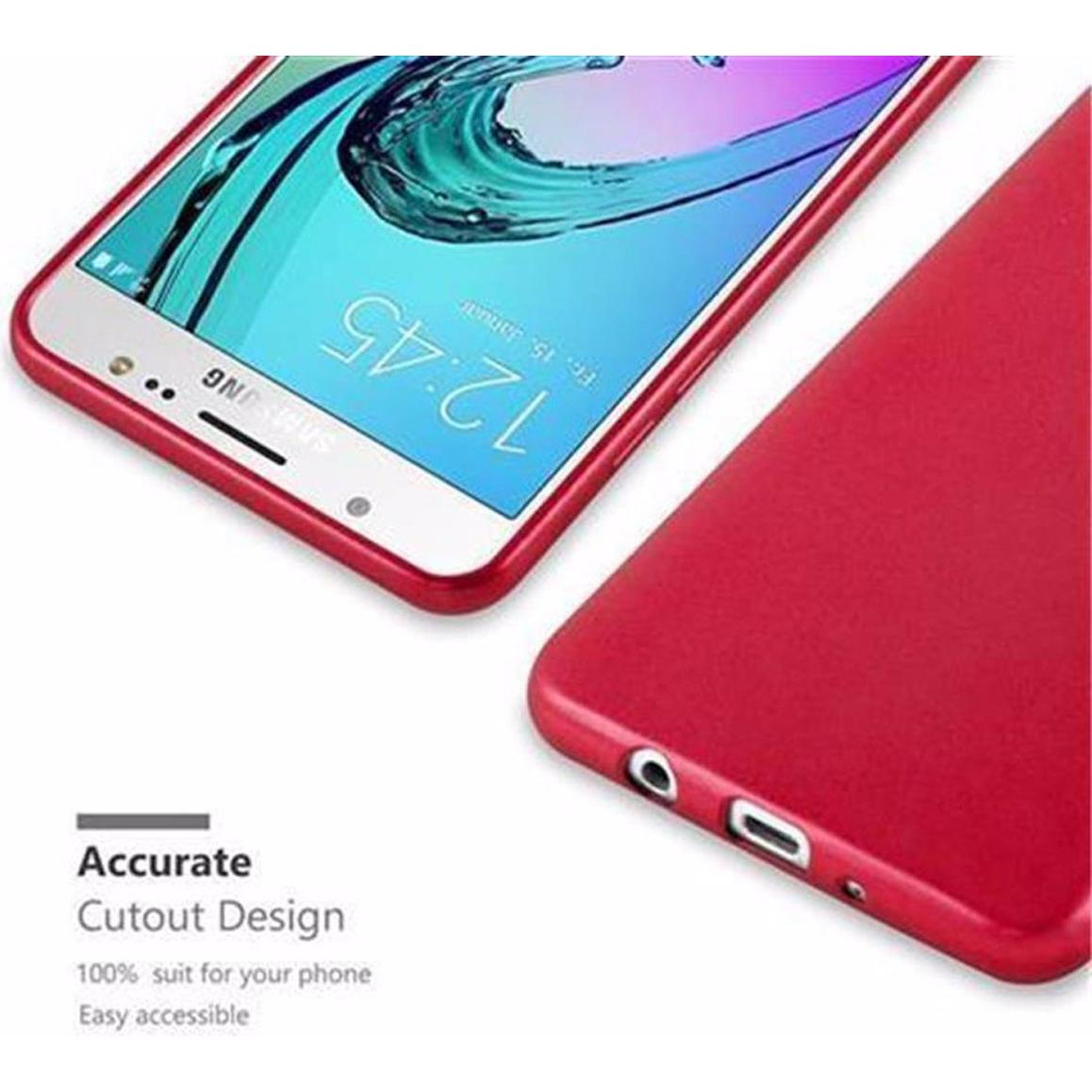 Thumbnail - Cadorabo TPU Matt Metallic Cover (Samsung Galaxy J5 (2016)), Smartphone Hülle, Rot