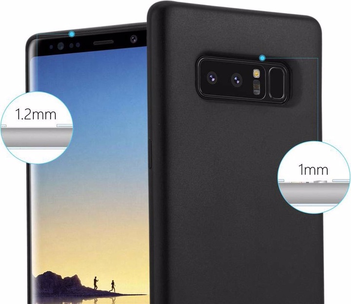 Produktbild Cadorabo TPU Matt Metallic Cover (Samsung Galaxy Note 8)