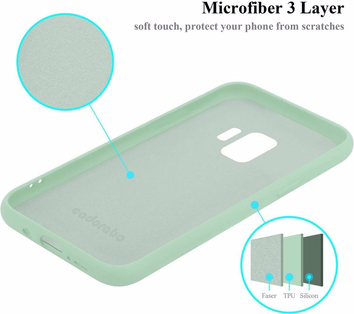 Produktbild Cadorabo TPU Liquid Silicone Case Cover (Samsung Galaxy S9+)