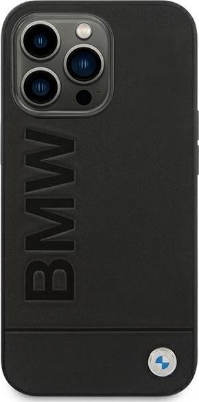 Produktbild BMW Etui BMHCP14LSLLBK iPhone 14 Pro 6,1" czarny/black Leather Stamp (Apple iPhone 14 Pro)