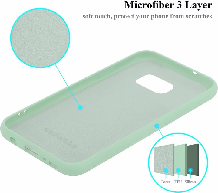 Produktbild Cadorabo TPU Liquid Silicone Case Cover (Samsung Galaxy S7 Edge)