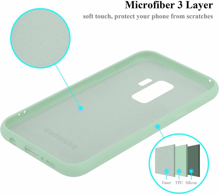 Immagine prodotto Cadorabo Copertura della cassa del silicone liquido TPU (Samsung Galaxy S9+)