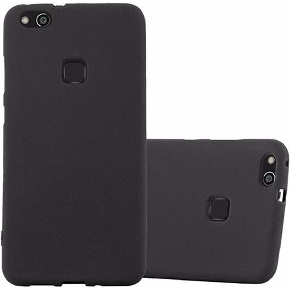 Cadorabo TPU Frosted Cover (Huawei P10 Lite), Smartphone Hülle, Schwarz