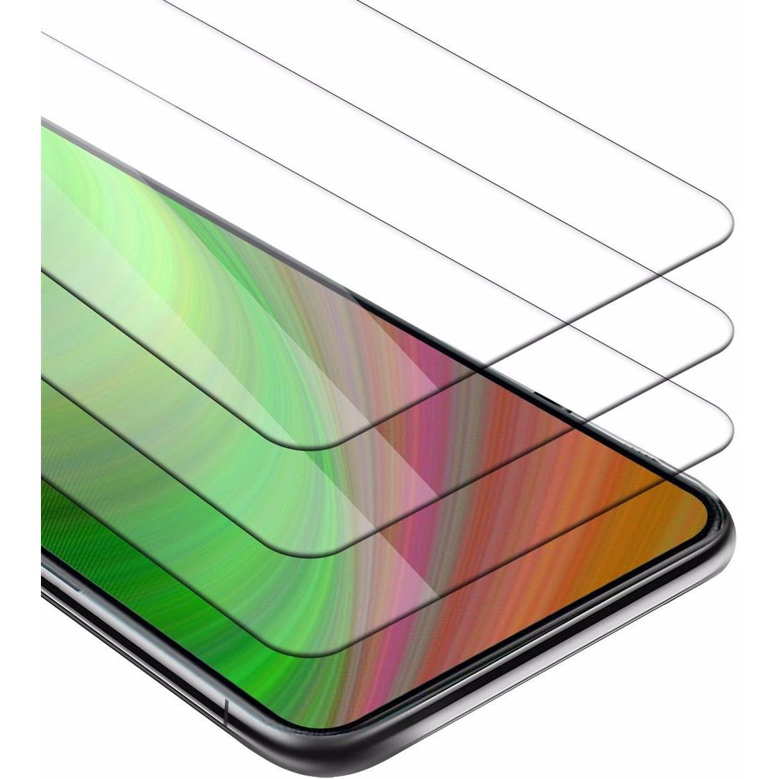 Cadorabo Displayschutzglas (3 Stück, ZTE Axon 20 5G), Smartphone Schutzfolie, Transparent
