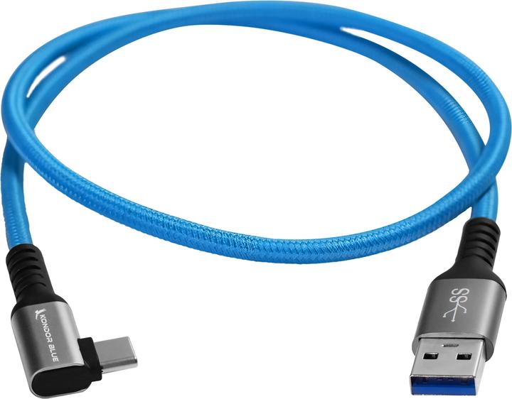 Image du produit Kondor Blue USB A - USB C (0.60 m, USB 3.2 Gen 1, USB 3.2 Gen 2, USB 3.2 Gen 2x2, 60 W)