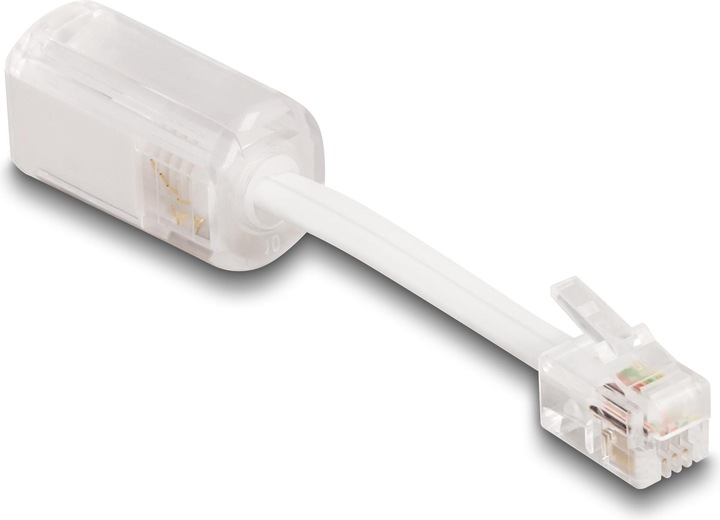 Produktbild Delock Telefonkabel-Verdrehschutz Adapter RJ10 Stecker zu RJ