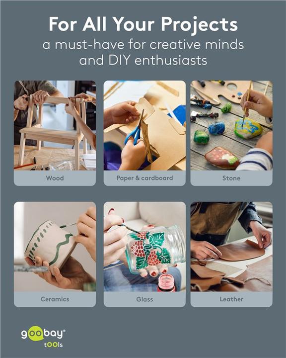 Productafbeelding Goobay Heissklebesticks 11 mm, 5 Glitzer-Farben, 10 Stk.