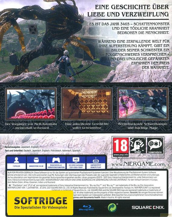 Image du produit Square Enix NieR Replicant ver.1.22474487139 (PS4, EN)