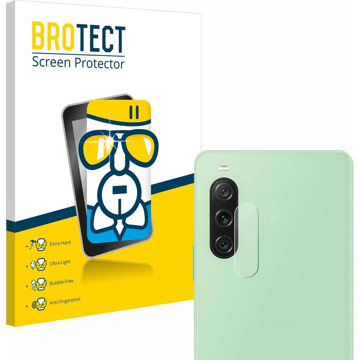BROTECT AirGlass Panzerglasfolie (1 Stück, Sony Xperia 10 V), Smartphone Schutzfolie, Transparent