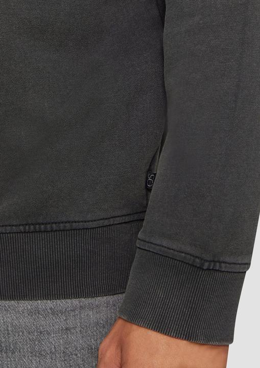 Produktbild S.Oliver Sweatshirt Gewaschener Hoodie mit Frontdruck (L)