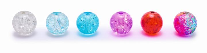 Immagine prodotto Hobby & Crafting Fun Perline glitterate, Ø 8 mm, 20 pezzi