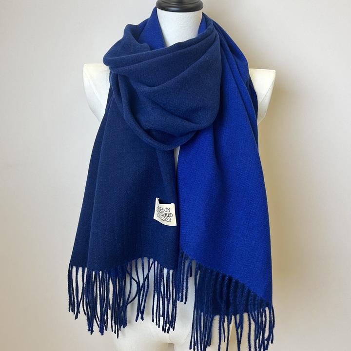 Immagine prodotto Only-Bags.Store Sciarpa bifacciale a due colori Basic Basic Imitazione Cashmere Sciarpa con nappe Autunno Inverno