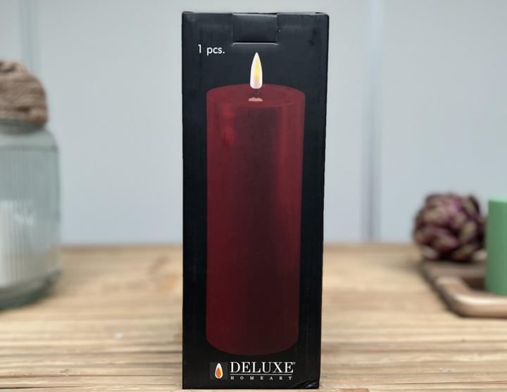 Image du produit Deluxe Homeart Bougie ronde LED Burgogne (1 x)