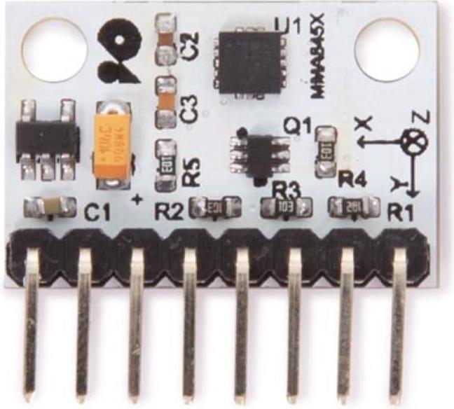 Produktbild Whadda Digitaler 3-Achsen Beschleunigungssensor - Mma8452q (Sensor)