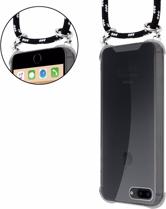 Produktbild Cadorabo TPU Handy Kette SILBER Cover