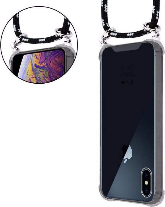 Produktbild Cadorabo TPU Handy Kette SILBER Cover